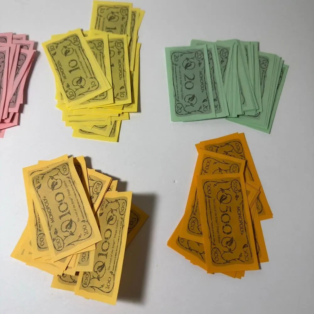 Monopoly Lord of the Rings Trilogy Edition Replacement Money Play Cash LOTR 2003